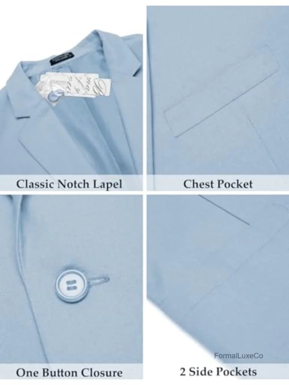 Men's Casual Linen Blazer Lightweight Sport Coat One Button Suit Jacket